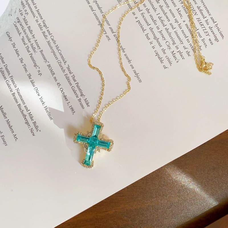 Chain Cross Necklace Pendant Alloy