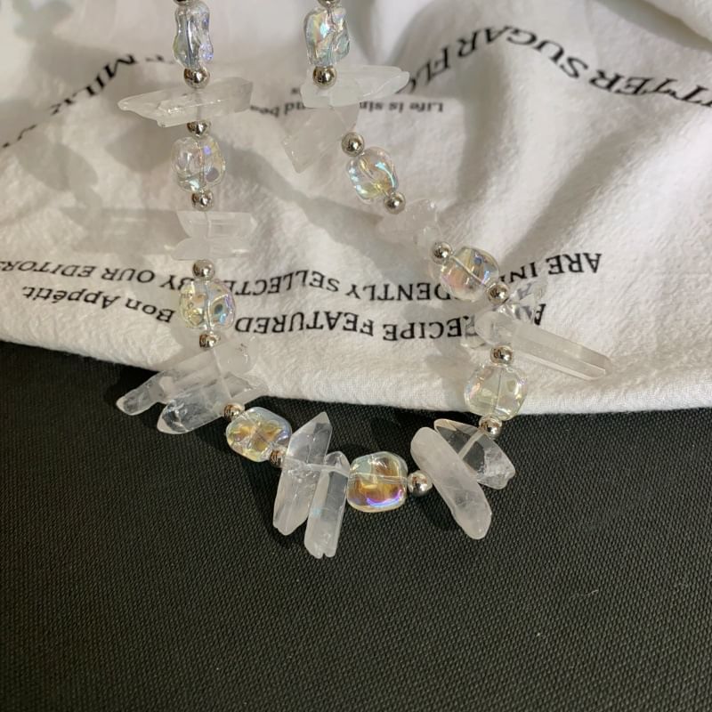 Crystal Necklace Faux Bead