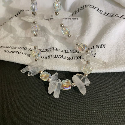 Crystal Necklace Faux Bead