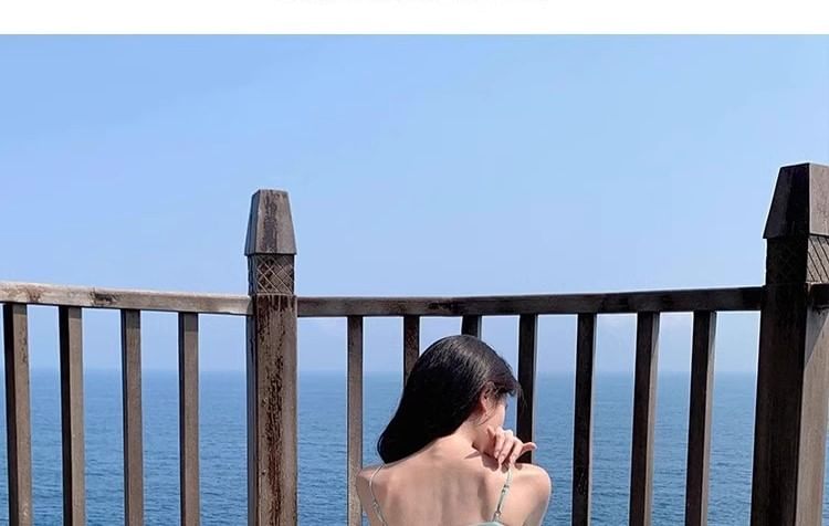 Strap Dress Spaghetti A-Line Floral Accent Maxi