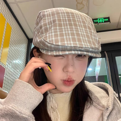 Plaid Cap Flat