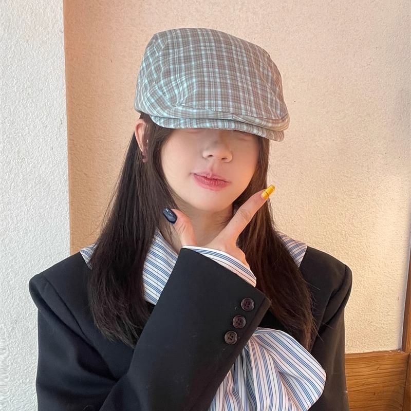 Plaid Cap Flat