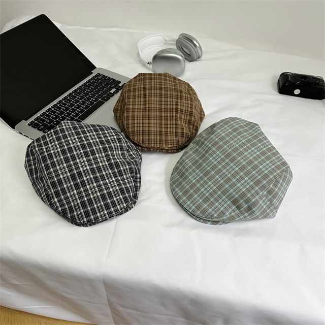 Plaid Cap Flat