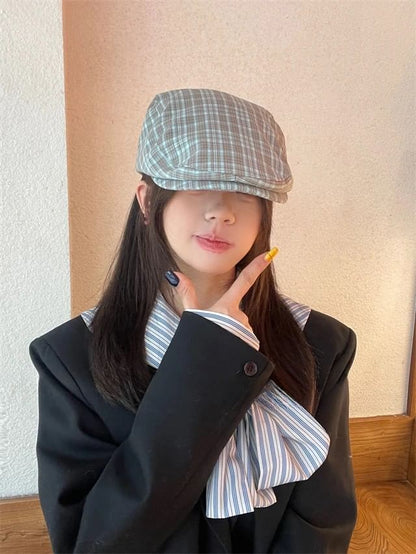 Plaid Cap Flat