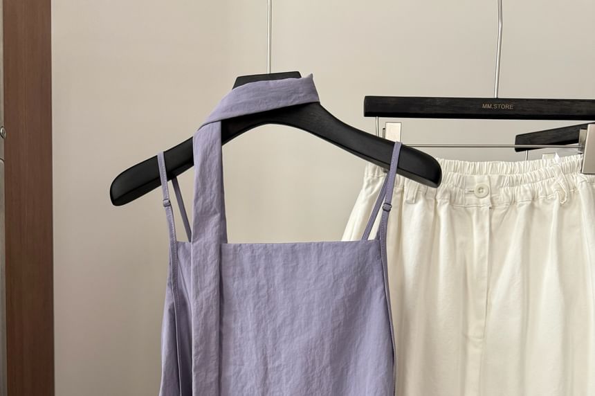 Square Neck Top Plain Cami