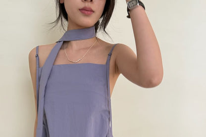 Square Neck Top Plain Cami