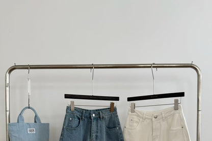 High Wide Leg Shorts Waist Denim