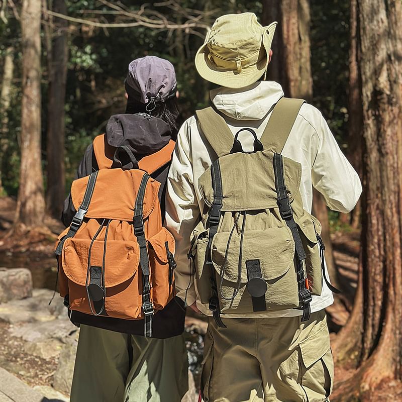 Flap Buckled Backpack