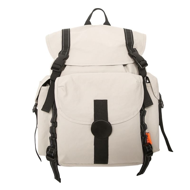 Flap Buckled Backpack