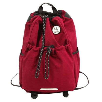 Drawstring Backpack Lettering