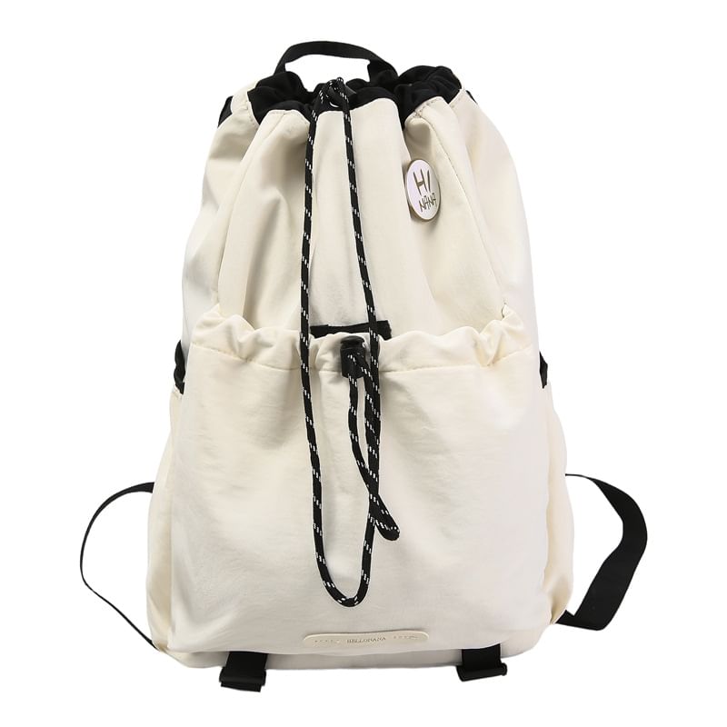 Drawstring Backpack Lettering