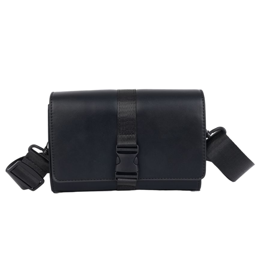 Crossbody Buckled Box Flap Bag