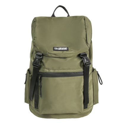 Flap Backpack Buckled Lettering