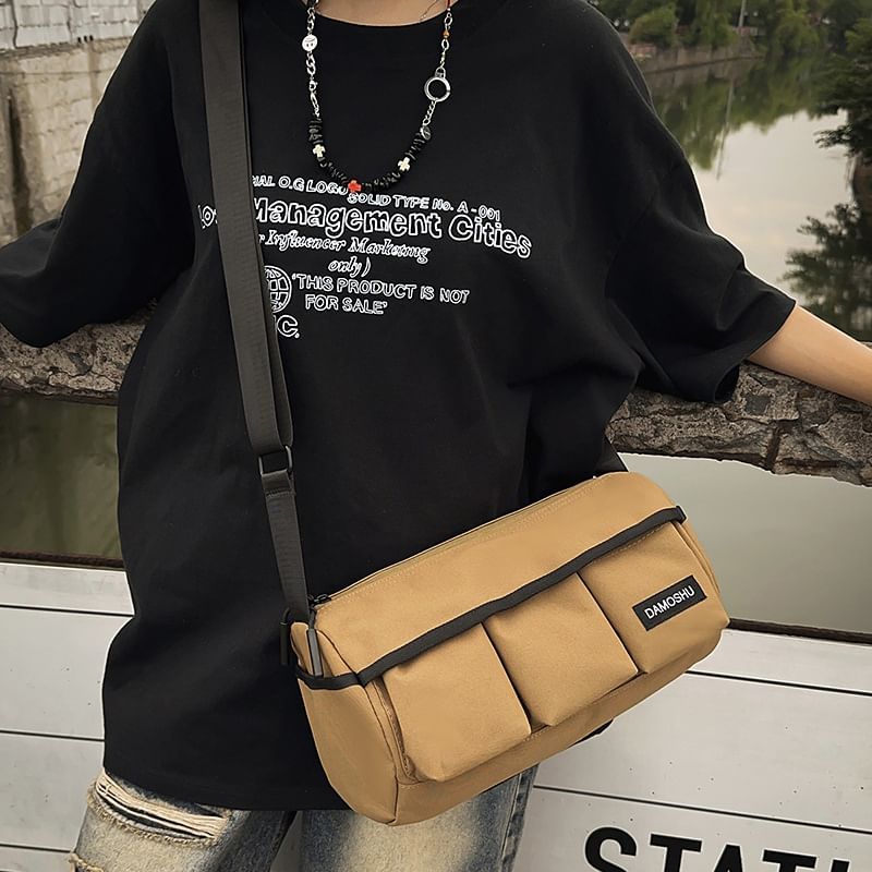 Crossbody Lettering Bag Barrel