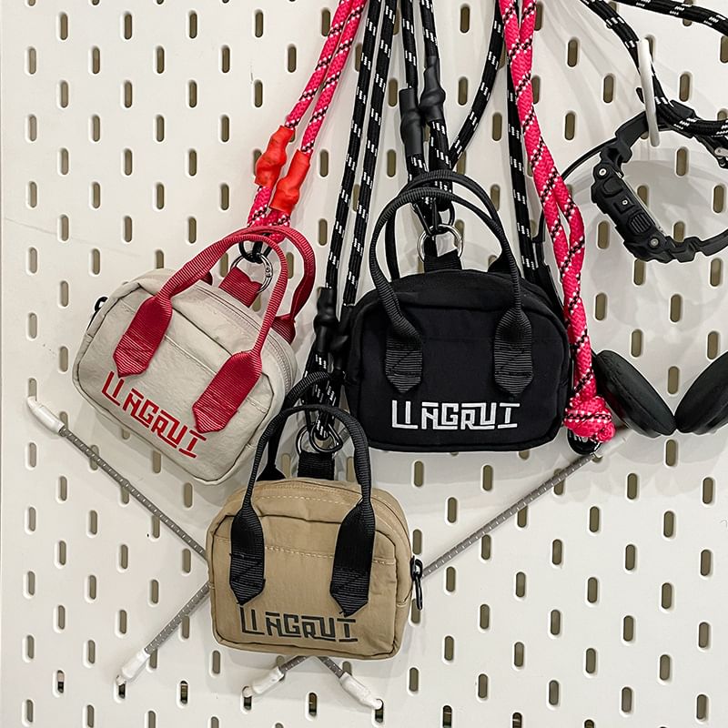 Lettering Crossbody Mini Bag