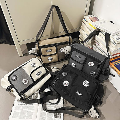 Pocket Crossbody Mesh Bag