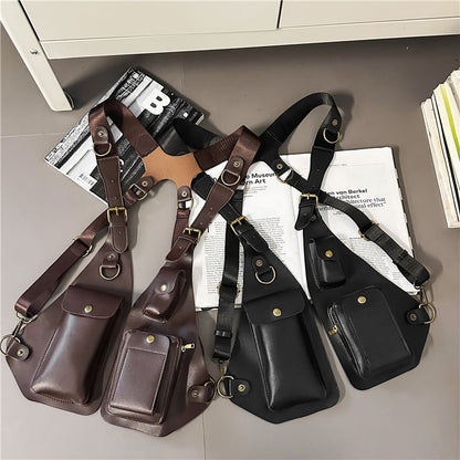 Belt Leather Faux Bag