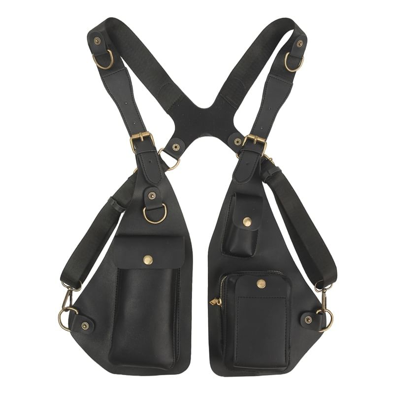 Belt Leather Faux Bag