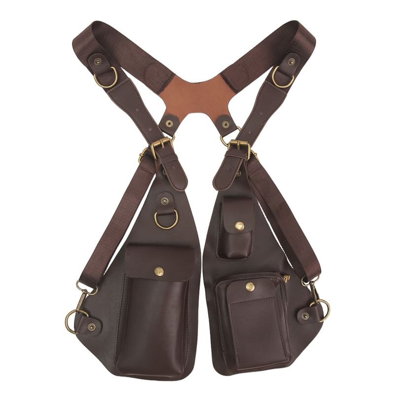 Belt Leather Faux Bag