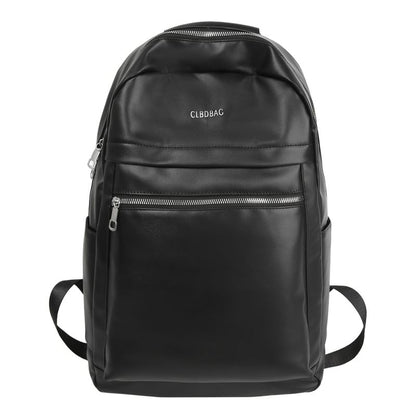 Backpack Leather Faux Lettering