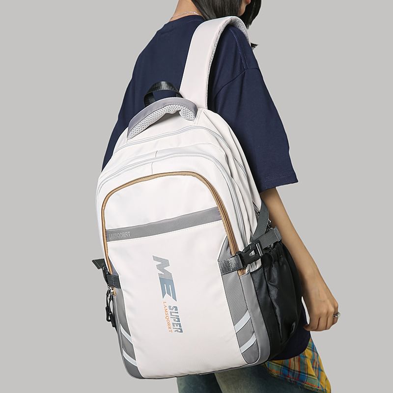 Lettering Backpack Buckled