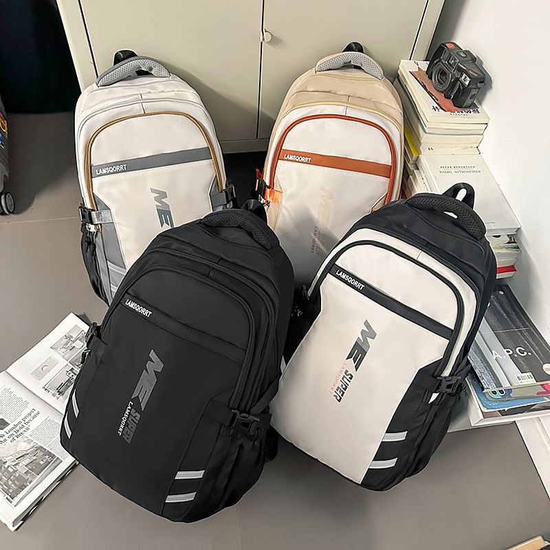 Lettering Backpack Buckled