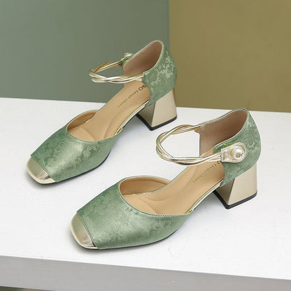 D'Orsay Sandals Block Heel