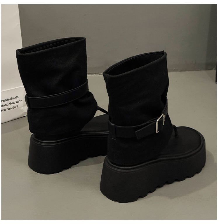 Boots Short Platform Thong