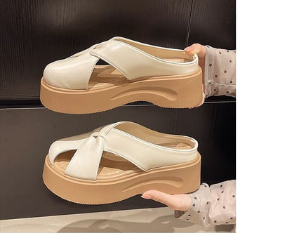 Plain Mules Cross Platform