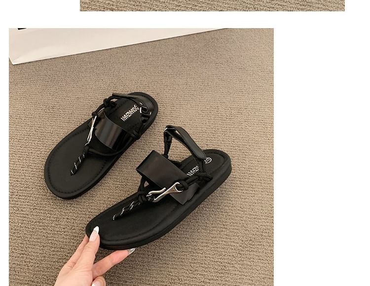 Sandals Buckled Thong