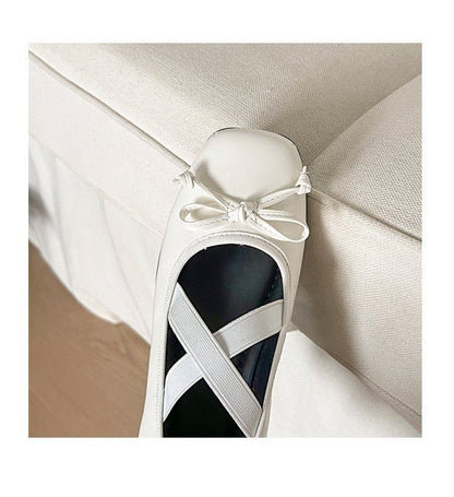 Square Toe Flats Bow Ballet