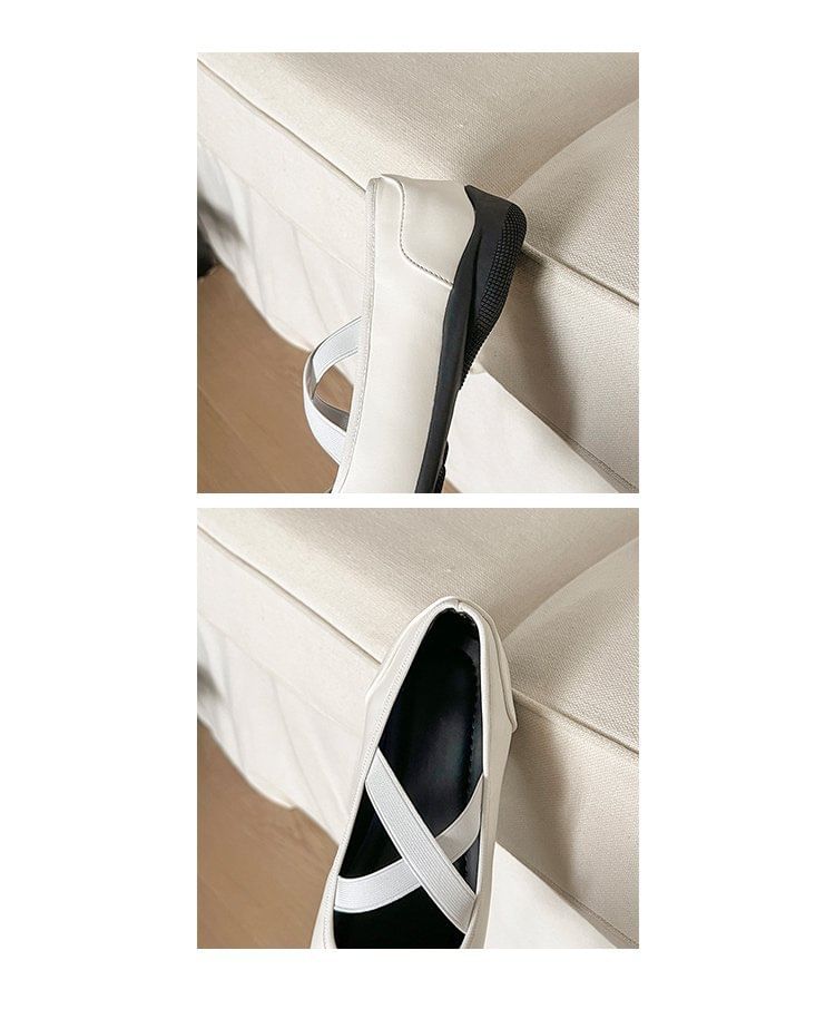 Square Toe Flats Bow Ballet