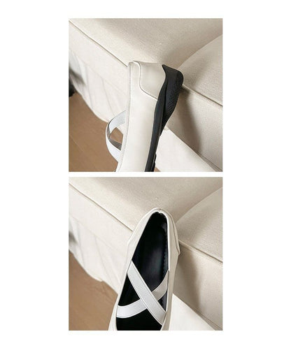 Square Toe Flats Bow Ballet