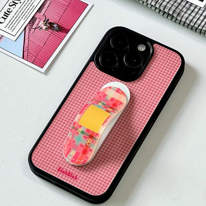 Plaid Phone Case / Heart Stand / Set