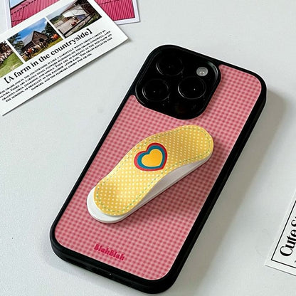 Plaid Phone Case / Heart Stand / Set