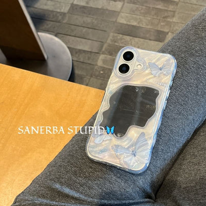 Case Mirrored Phone Butterfly