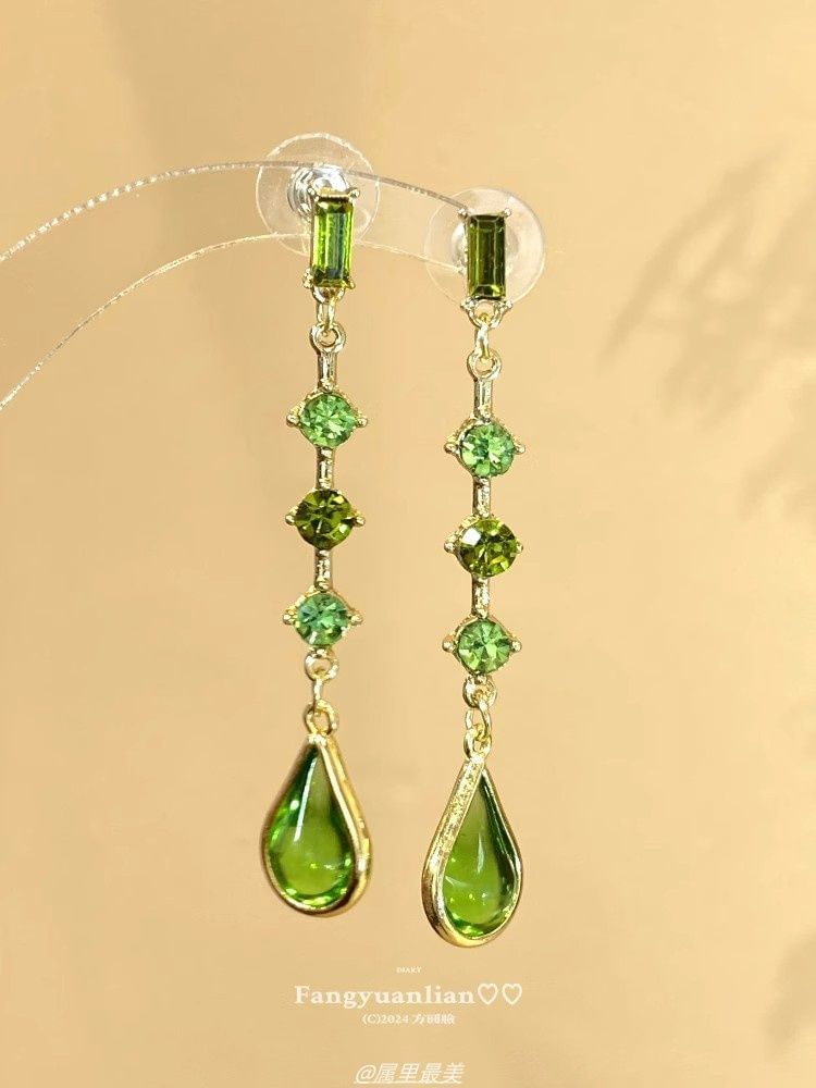 Teardrop Earring Drop Rhinestone