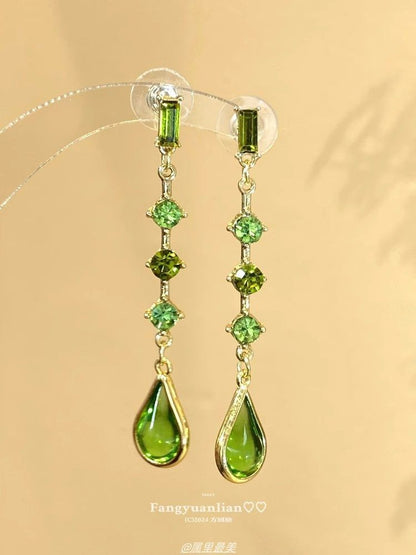 Teardrop Earring Drop Rhinestone