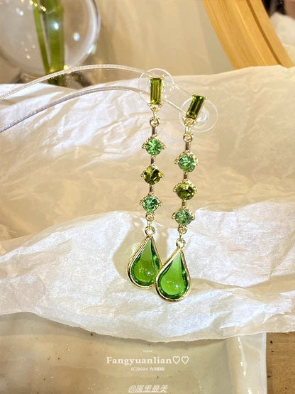 Teardrop Earring Drop Rhinestone