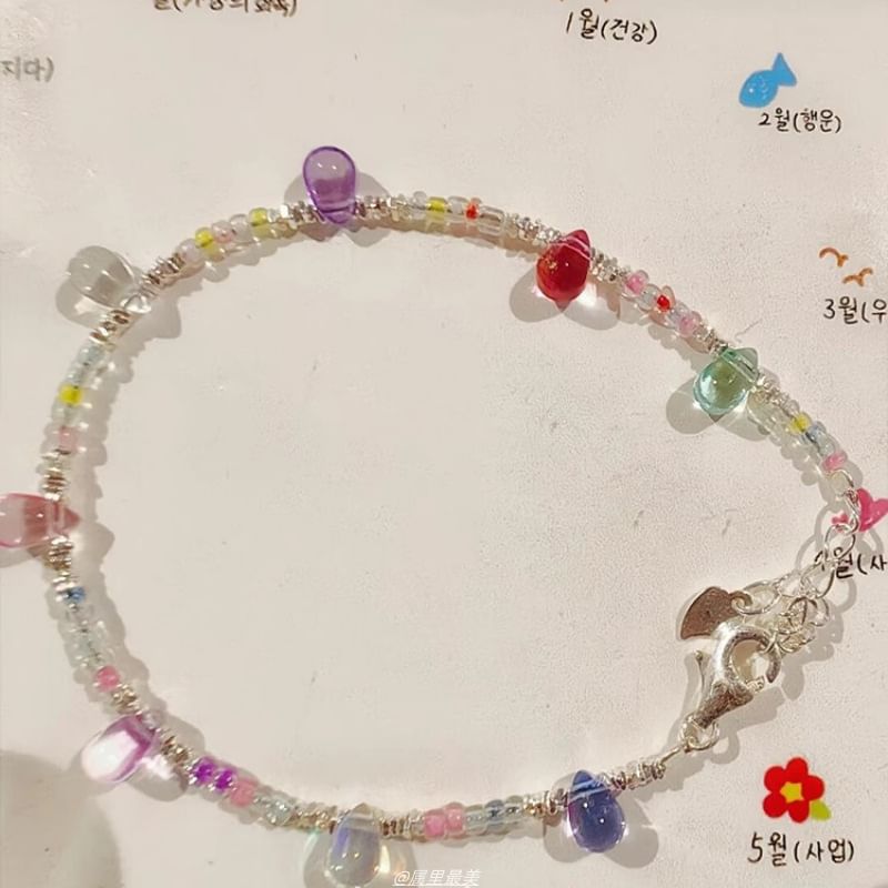 Beaded Bracelet Faux Crystal