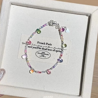 Beaded Bracelet Faux Crystal