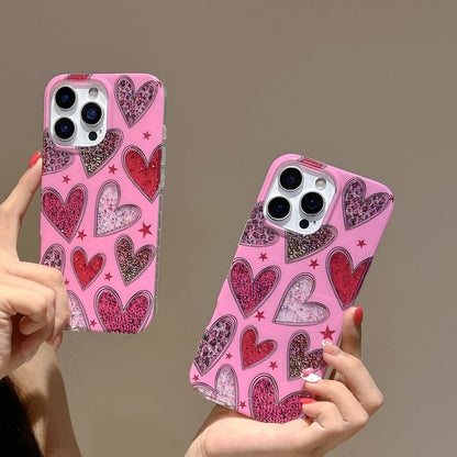 Leopard Print Heart Phone Case
