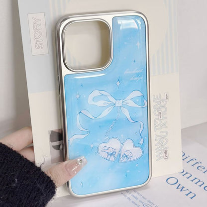 Heart Bow Print Phone Case