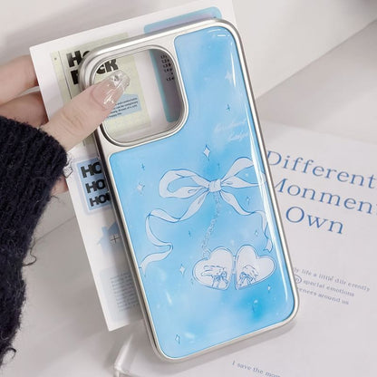 Heart Bow Print Phone Case