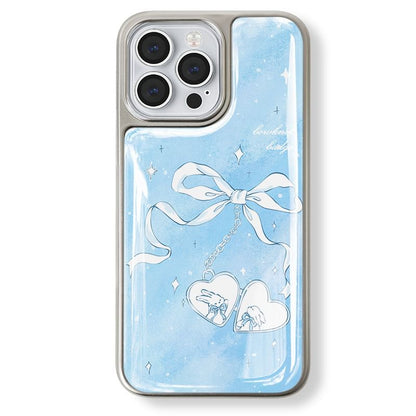 Heart Bow Print Phone Case