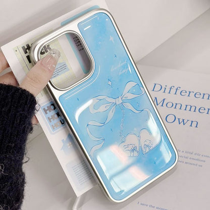 Heart Bow Print Phone Case