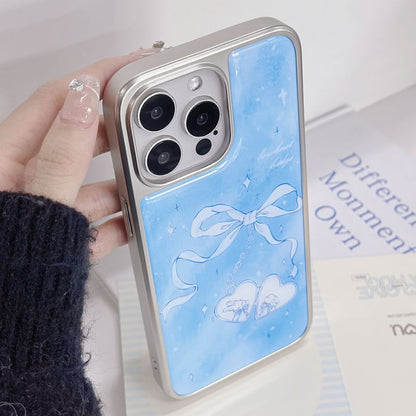 Heart Bow Print Phone Case