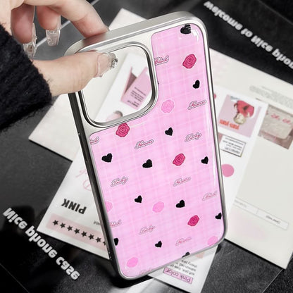 Floral Heart Print Phone Case