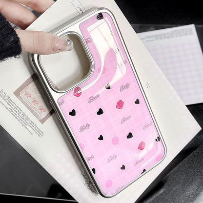 Floral Heart Print Phone Case