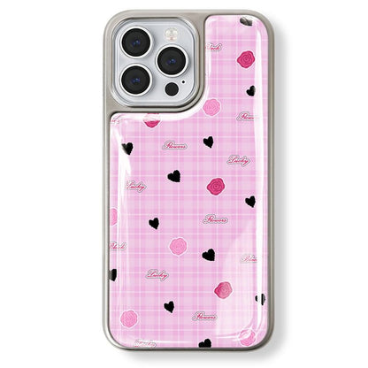 Floral Heart Print Phone Case